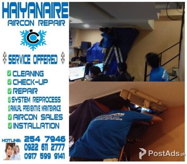 HAIYANAIRE Aircon Cleaning Services in Brgy. Estancia, Mandaue City