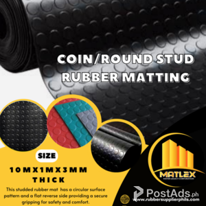 Matlex Rouns Stud 10m x 1m x 3mm | PostAds PH