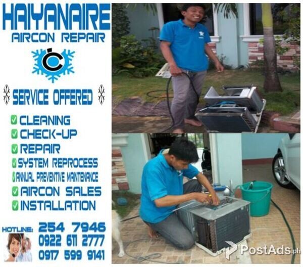 HAIYANAIRE Aircon Cleaning Services in Brgy. Basak, Lapu-lapu City