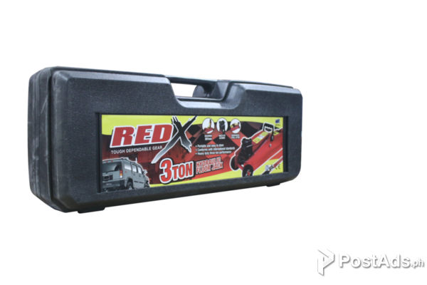 RED X HYDRAULIC FLOOR JACK (3 TON)