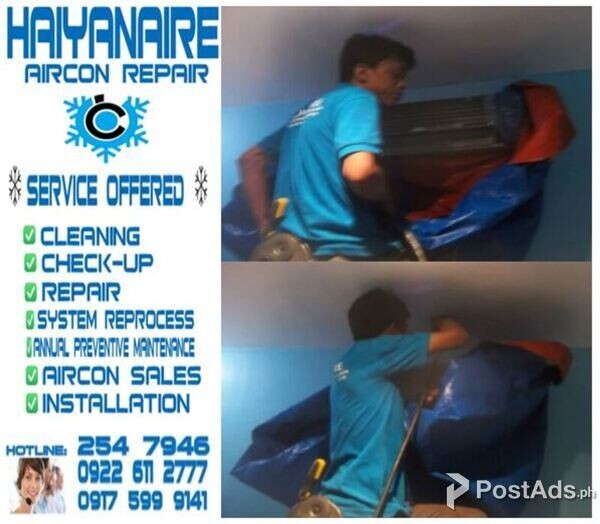 HAIYANAIRE Aircon Cleaning Services in Brgy. Mactan, Lapu-lapu City