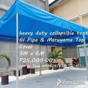 Heavy Duty Collapsible Ten GI PIPE with MARUYAMA TOP COVER | PostAds PH