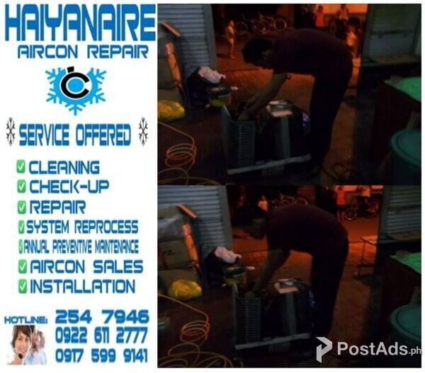 HAIYANAIRE Aircon Cleaning Services in Brgy. Cogon, Cordova Cebu