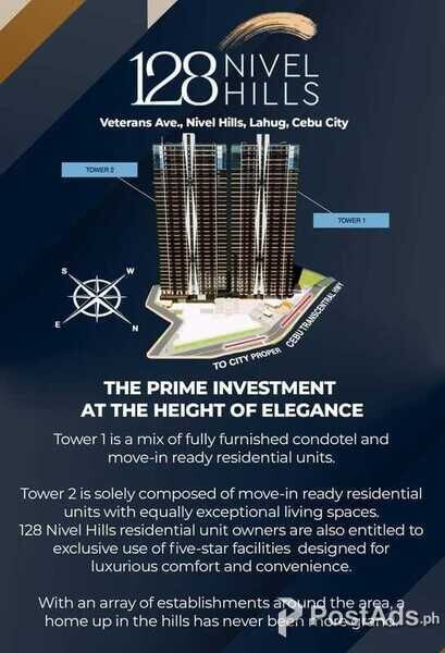 2BR UNIT BEST OVERLOOKING CONDO LAHUG CEBU 128 NIVEL HILLS