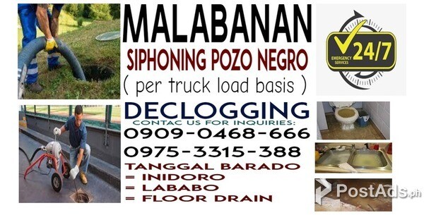 MANILA AREA DECLOGGING SERVICES TANGGAL BARADO 09753315388