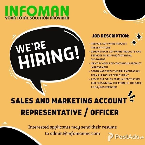 Sales and Marketing Assistant