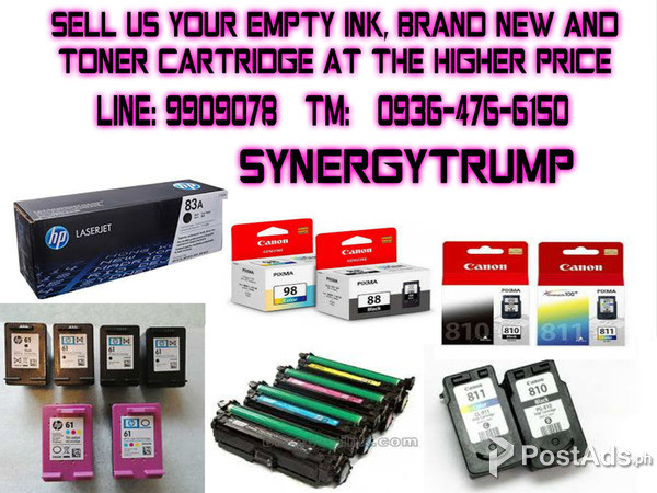sell us your empty ink and toner cartridge