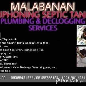Malabanan:Siphoning,Declogging/Noel Plumbing Services | PostAds PH