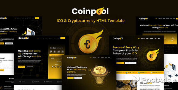 The perfect cryptocurrency landing page template