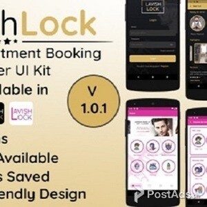 A stylish, beautiful and elegant UI for a new salon app | PostAds PH