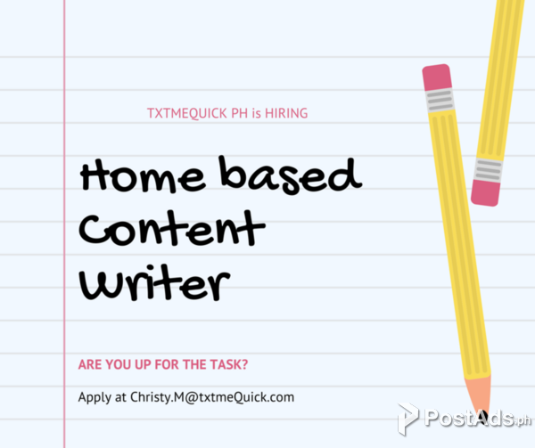 Become a Content Writer. No Experience Required! (home-based)