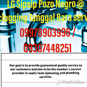 LG Malabanan Sipsip Septic Tank@Manual cleaning Service | PostAds PH