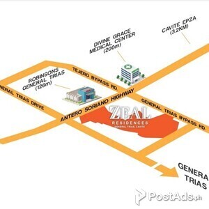 SMDC Zeal Residences located across Robinsons Gen. Trias for sale | PostAds PH