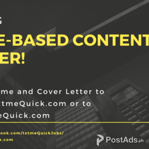 Join our growing team of Home-based Content Writer! | PostAds PH