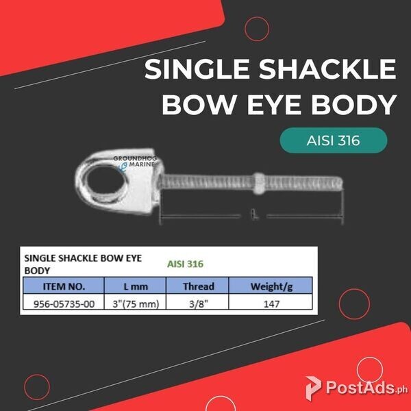 Boat SINGLE SHACKLE BOW EYE BODY