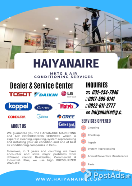 Cheap Home Service Aircon Cleaning in Dumlog Talisay City