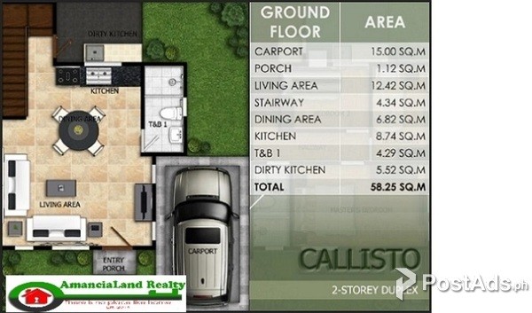 3 Bedrooms Duplex House For Sale in Modena Town Square Minglanilla