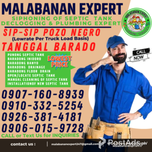Las Piñas MPS Malabanan Siphoning & Plumbing Expert 0907-160-8939 | PostAds PH