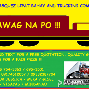 MJ VASQUEZ LIPAT BAHAY AND TRUCKING COM | PostAds PH