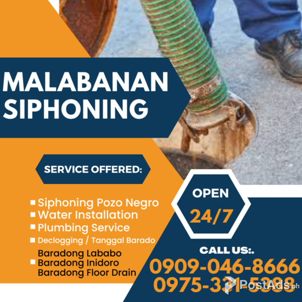 MAKATI MALABANAN SIPHONING SERVICES TANGGAL BARADO 09090468666
