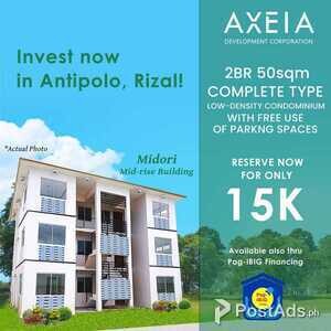 2BR Condo Units with 50sqm Floor Area- Axeia | PostAds PH