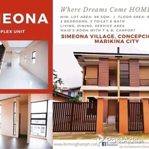 Simeona Duplex House and Lot | PostAds PH