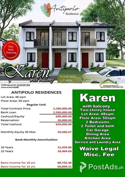 HOUSE AND LOT FOR SALE-ANTIPOLO RESIDENCE 