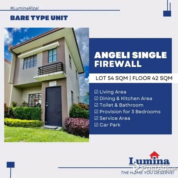 HOUSE AND LOT BARE TYPE UNIT