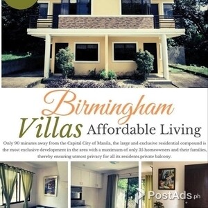 BIRMINGHAM VILLAS | PostAds PH