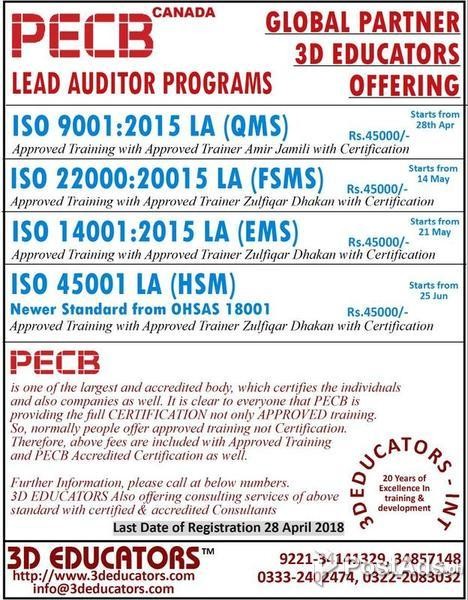 Lead Auditor Programs with Certification By PECB CANADA