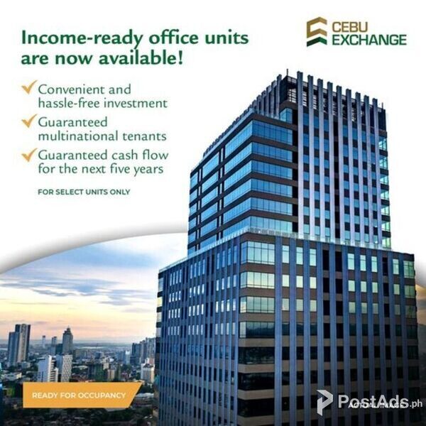 CEBU EXCHANGE 126 SQM OFFICE SPACE FOR SALE 10% DP TO MOVE IN