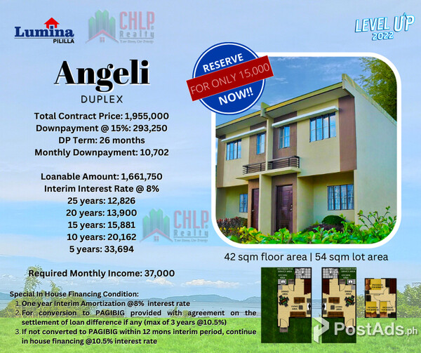 3 Bedrooms - Lumina Pililia, Rizal