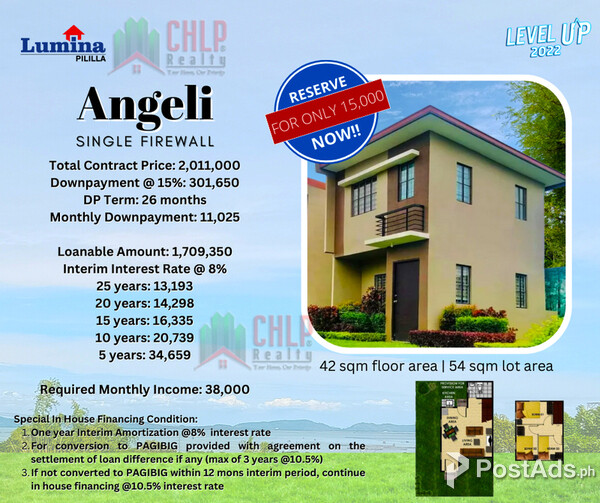 3 Bedrooms - 1 Bath at Lumina Pililla, Rizal