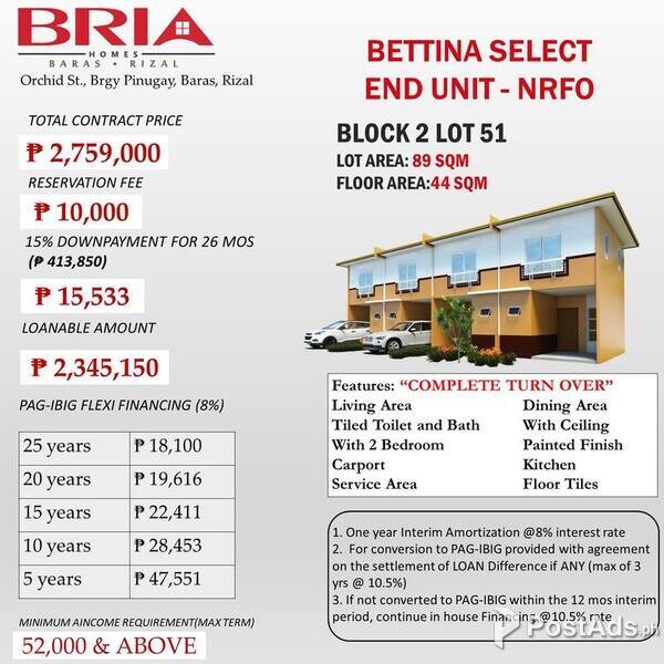 HOUSE AND LOT FOR SALE