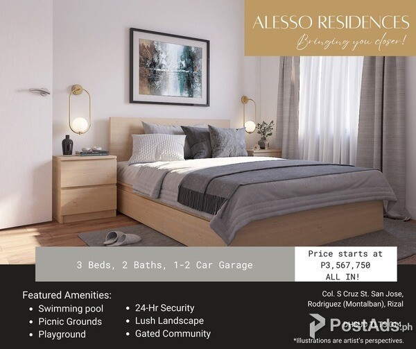 Alesso Residences is also near several schools, including FEU Roosevel