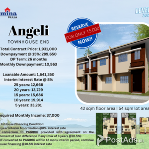 ANGELI TOWNHOUSE END | PostAds PH