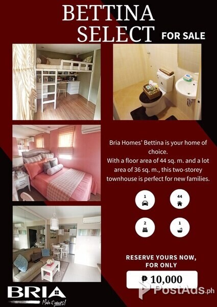 TOWNHOUSE FOR SALE-BETTINA SELECT MODEL