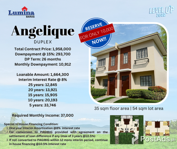 Experience Modern Comfort in Angelique Duplex, Lumina Baras