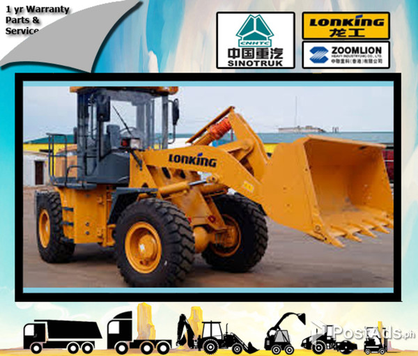LONGKING: CDM833 Wheel Loader  (Weichai Engine)  1.7m3 Capacity