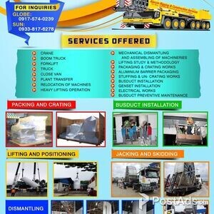 Forklift, Crane and Boom Truck Rentals | PostAds PH