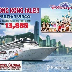 4DAYS HONG KONG SALE!!! WITH DISNEYLAND TOUR & SUPERSTAR VIRGO CRUISE | PostAds PH