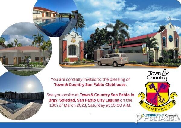 Town and Country San Pablo, Laguna Residential Lot