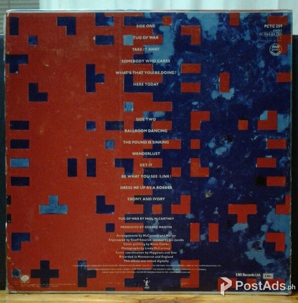 GB LP VINYL RECORD Paul McCartney - Tug of War 1982 (open)