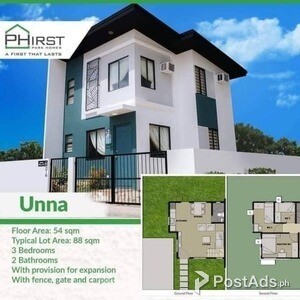 PHIRST PARK HOMES - UNNA MODEL | PostAds PH