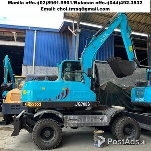 JINGGONG Wheel type backhoe excavator .25cbm ready breaker line | PostAds PH