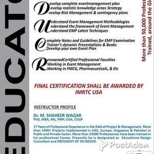 EVENT MANAGEMENT PROFESSIONAL - EMP TRAINING IN KARACHI PAKISTAN | PostAds PH