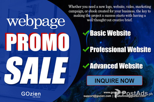Webpage Promo Sale!