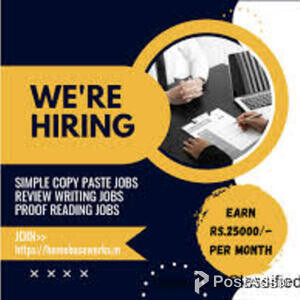 We are Hiring - Earn Rs.15000/- Per month - Simple Copy Paste Jobs | PostAds PH