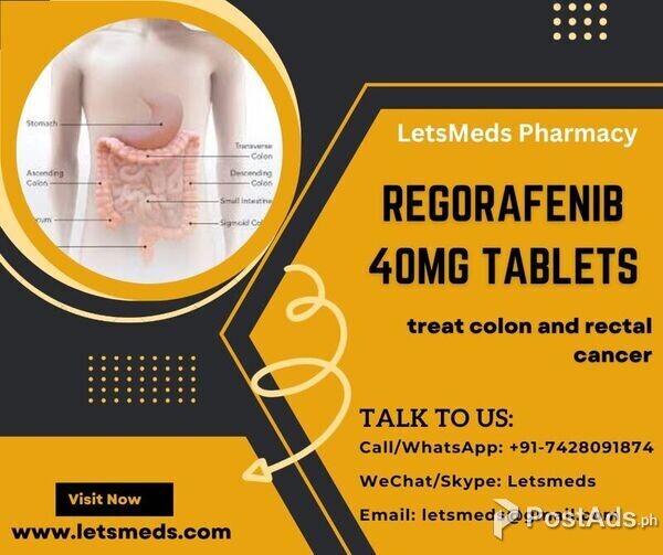 Purchase Regorafenib 40mg Tablets Wholesale Price China Thailand Dubai