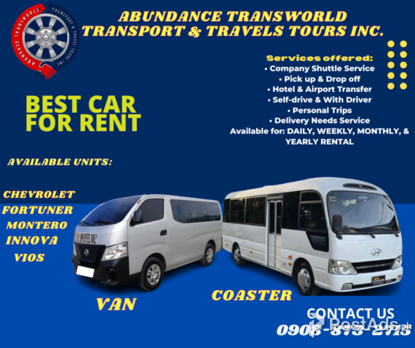 Van for Hire